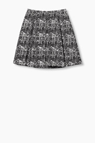 Esprit Bouclé rok met stolpplooien Black for Women