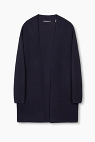 Esprit Puristisch, geribd vest Navy for Women