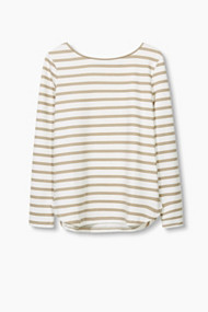 Esprit Gestreept jersey shirt Light Taupe for Women