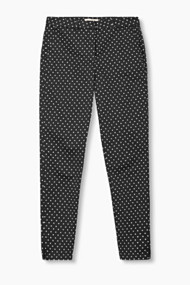 Esprit Modieuze broek met stippen Black for Women