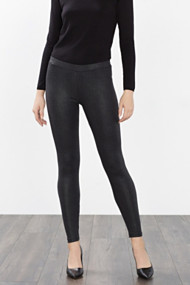 Esprit Legging met matglanzend patroon Black for Women