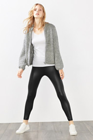 Esprit Legging met glanzende paillettenprint Black for Women