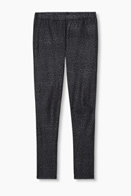 Esprit Elastische legging met moiré-effect Black for Women