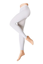 Esprit Ondoorzichtige katoenmix legging White for Women