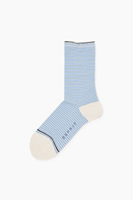 Esprit Gestreepte sokken van een katoenmix Off White for Women