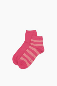 Esprit Set van twee paar sokken, katoenmix Lipstick Pink for Women
