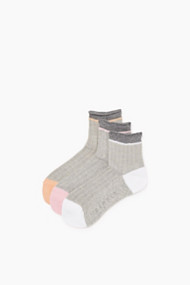 Esprit Set van drie paar sokken van katoenmix Storm Grey for Women