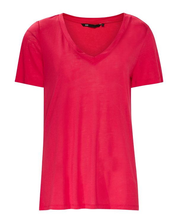 Dames lyocell v-neck t-shirt