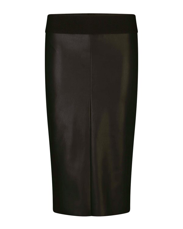 We x nina dames faux leather pencil skirt