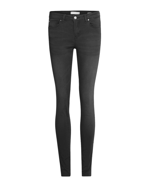 Dames super skinny sateen stretch broek