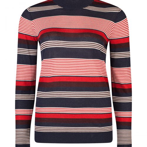 Dames multi stripe trui