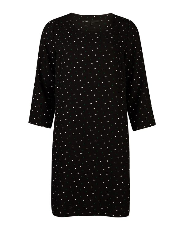 Dames pleated triangle jurk