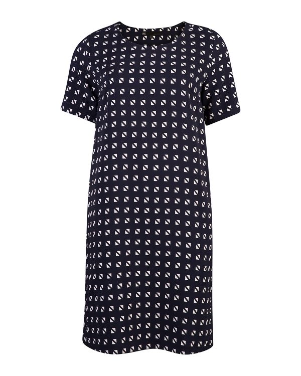 Dames graphic print jurk