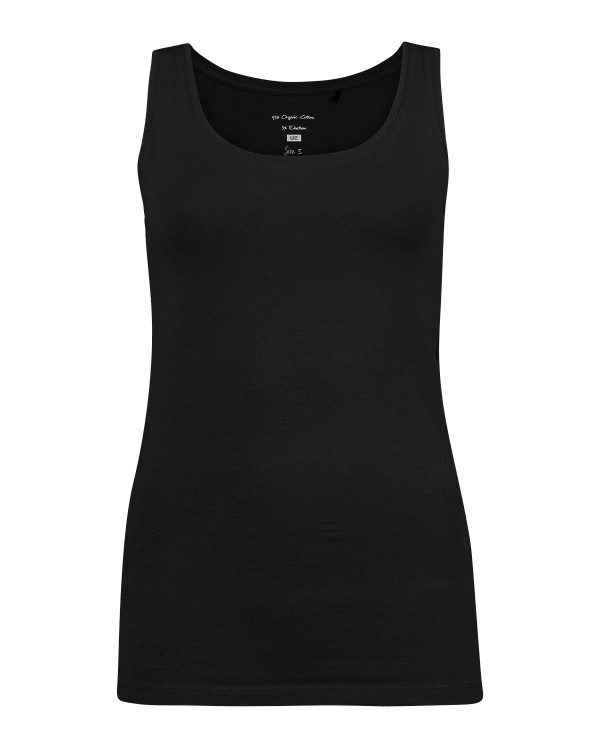 Dames organic cotton singlet