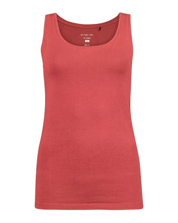 Dames organic cotton singlet