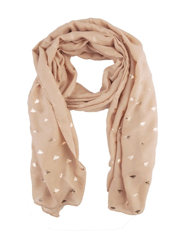 Dames metallic design sjaal