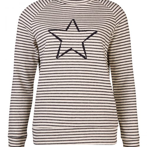 Dames striped star sweater