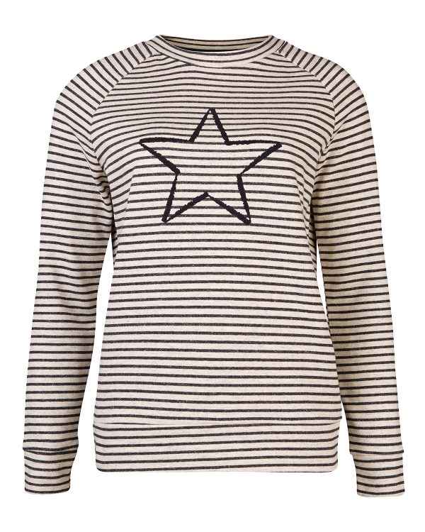 Dames striped star sweater