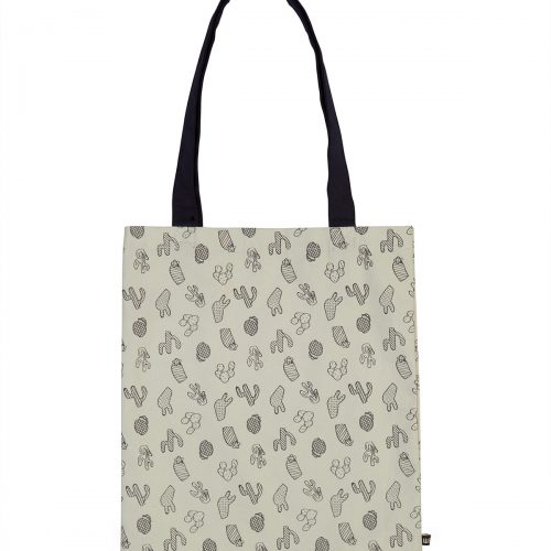 Dames canvas print shopper