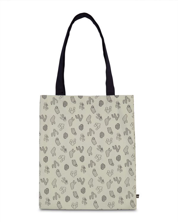 Dames canvas print shopper