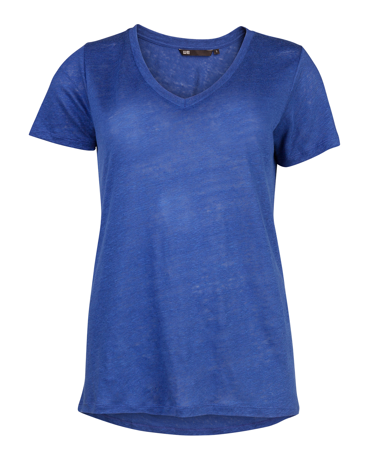 Dames v neck linen t shirt