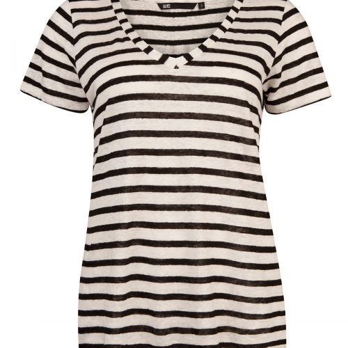 Dames v-neck linen t-shirt