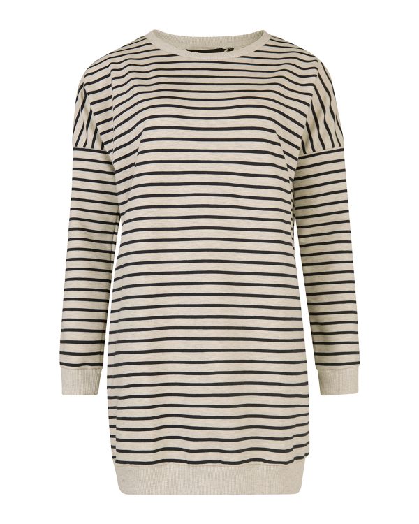 Dames stripe long sweater