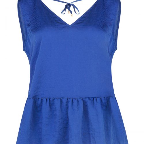 Dames ruffle singlet