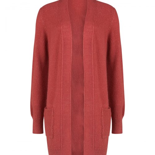 Dames open front knit vest