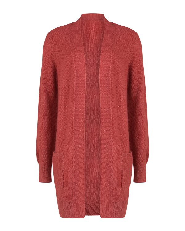 Dames open front knit vest