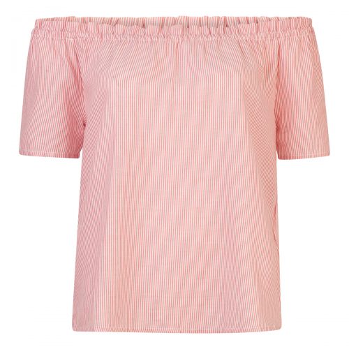 Dames stripe off shoulder top
