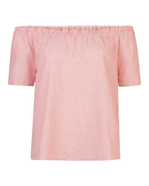 Dames stripe off shoulder top