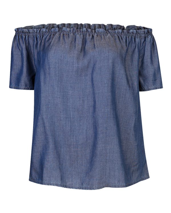 Dames lyocell off-shoulder top