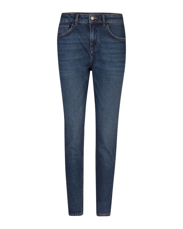 Dames relaxed tapered girlfriend jeans