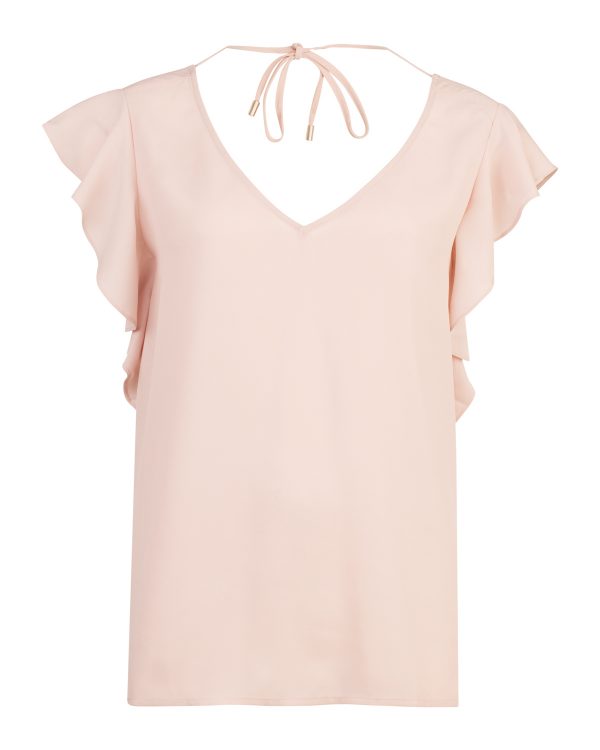 Dames ruffle top