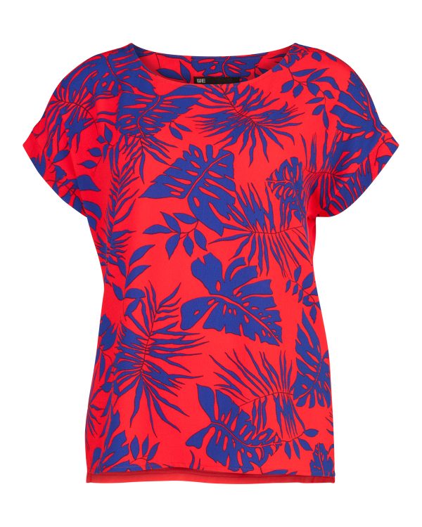 Dames leaves print top