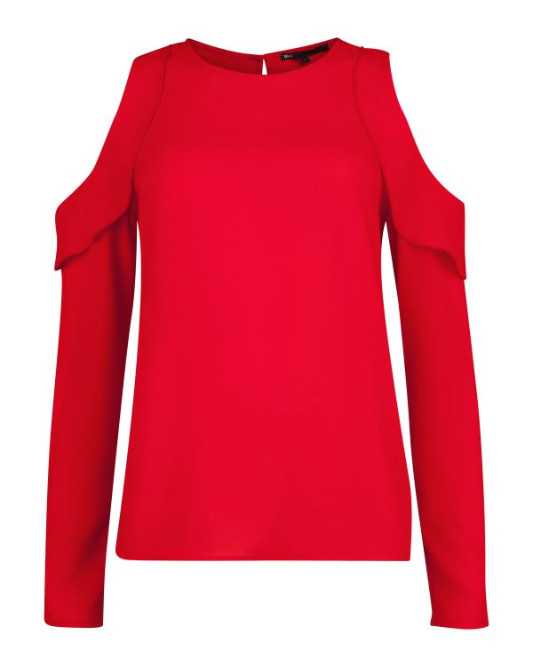 Dames cold shoulder blouse