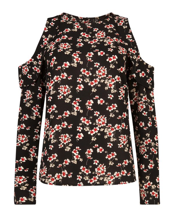 Dames cold shoulder blouse