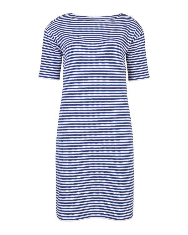 Dames jacquard stripe jurk