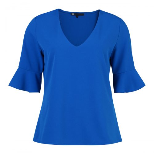Dames ruffle detail top
