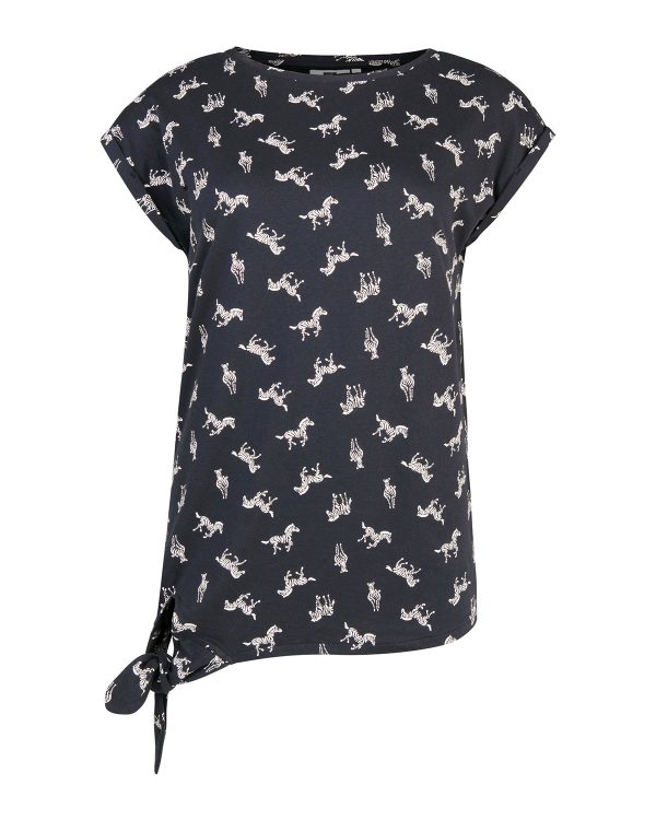 Dames zebra print t-shirt