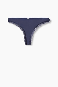 Esprit String met kanten randen Happy Navy for Women