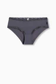 Esprit Met kant versierde hipster van microvezels Dark Grey for Women