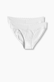 Esprit Duopak slips met kant White for Women
