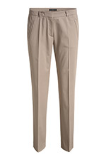 Esprit Licht gesatineerde katoenen broek, stretch Cosmopolitan Beige for Women