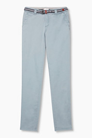 Esprit Casual chino van katoen-stretch Pastel Blue for Women