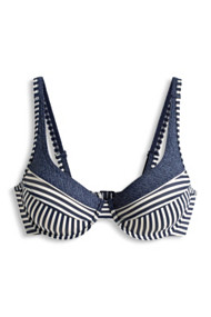 Esprit Ongewatteerde beugeltop, grote cupmaten Navy for Women