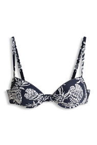 Esprit Gewatteerde push-uptop met ananasprint Navy for Women