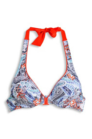 Esprit Ongewatteerde haltertop met beugels Turquoise for Women