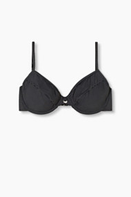 Esprit Ongewatteerde beugeltop met strepen Black for Women